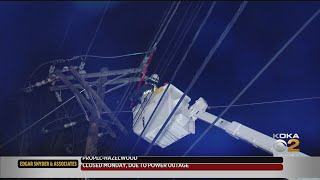 Pittsburgh Weather Power Outages From High Winds May Last Multiple Days [upl. by Lubin]