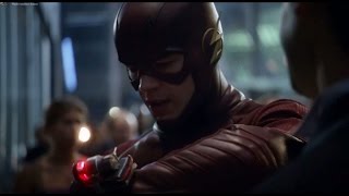 TheFlash 1x17 Trickstess BOMB On Barrys HandBarry Reveals His Identity [upl. by Olrac905]