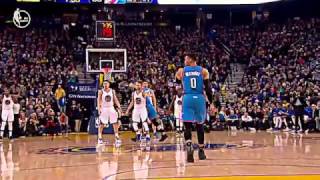 Russell Westbrook FORGETS TO DRIBBLE vs warriors shaqtin a fool travels 11817 [upl. by Onileva914]