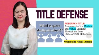 HOW TO ACE YOUR TITLE DEFENSE QuestionsAskedDuringDefense WithExampleAnswers [upl. by Atiuqrehs]