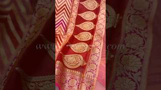 Rangkatdyed pure Khaddi chiffon Banarasi saree [upl. by Eronel]