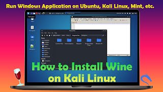 How to Install Wine 🍷 on Kali Linux  Kali Linux 20211 [upl. by Lucias423]