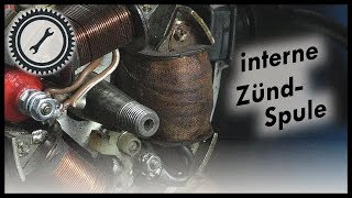 Interne Zündspule amp Hochspannungsdurchführung SLMZ  KR50 KR51 S50 Spatz Star Tutorial [upl. by Aihseuqal]