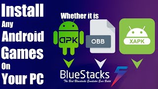 How To Install APK And OBB In Bluestacks 5  Transfer Any Android Game From Mobile To PC [upl. by Kip]