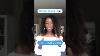 French slang 101 What does “ptdr” mean shorts [upl. by Essilrahc91]