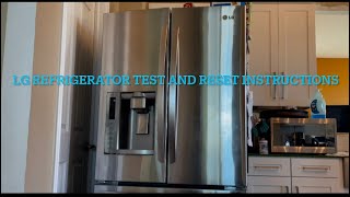 LG Refrigerator test and reset tips and tricks easy fix troubleshooting￼ Not cooling or freezing￼ [upl. by Anitsyrhk]