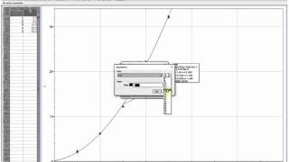 Applying a curve fit in Logger Pro [upl. by Aicilic]