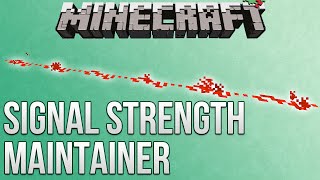 Minecraft Signal Strength Maintainer Tutorial Redstone Advent Calendar [upl. by Nithsa]