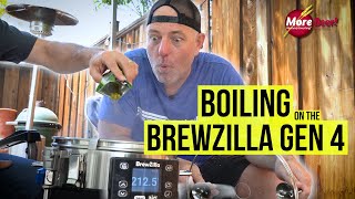 BOILING on the BREWZILLA GEN 4  MoreBeer [upl. by Enilrek]