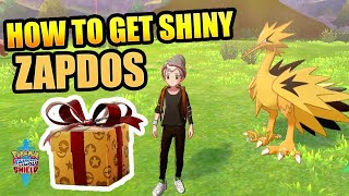 How to Claim your Shiny Galarian Zapdos  Pokemon Sword and Shield [upl. by Nnylyrehc659]