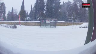 Zeitraffer vom Schneesturm in Niedersachsen  Timelapse of snow storm in Germany [upl. by Atteragram814]