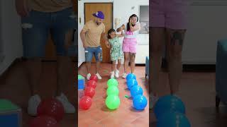 Palloncini Dado🔴🟢🔵challenge shortsvideo funny challengevideo family shortsviral humor [upl. by Netsua858]