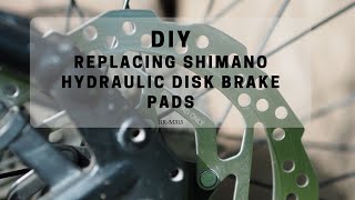 Change Shimano Hydraulic Disk Brake Pads  DIY [upl. by Anaila]