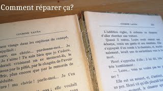 Comment réparer un vieux livre dont les pages se détachent de la couverture [upl. by Evangelina]