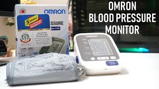 OMRON Blood Pressure Monitor HEM7130  Review  Demo [upl. by Narud586]