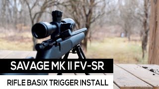 Rifle Basix Trigger for Savage MK II FV SR 22LR [upl. by Doroteya]