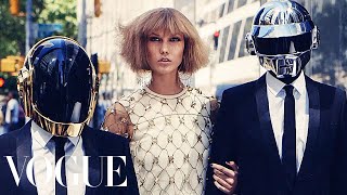 Daft Punk amp Karlie Kloss Go Out In NYC  Vogue [upl. by Kerge853]