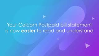 The new and simplified Celcom Postpaid bill statement [upl. by Nyrol]