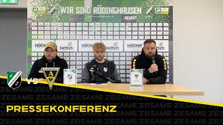 Pressekonferenz nach SV Rödinghausen  Alemannia Aachen [upl. by Naimerej]