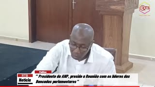 Última Hora Presidente da Assembleia Nacional Popular Domingos Simões Pereira preside reunião com [upl. by Amolap]