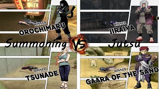 All Summoning Jutsu   Naruto Ultimate Ninja 3  PCSX2 PS2 Emulator [upl. by Claresta720]