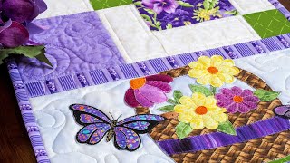 Easy Pieced Table Runner Series  May  a Shabby Fabrics Tutorial [upl. by Gustav294]