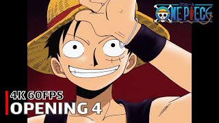 One Piece  Opening 1 【We Are】 4K 60FPS Creditless  CC [upl. by Linzer]