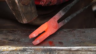 Blacksmithing Tongs the traditional approach [upl. by Tommy860]