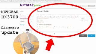 NETGEAR EX3700 WiFi Extender • Firmware update [upl. by Leorsiy]