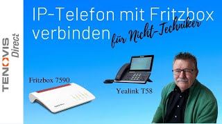 IP Yealink T58 an Fritzbox 7590 und 7490 [upl. by Eserrehs529]