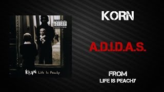 Korn  ADIDAS Lyrics Video [upl. by Ocirne]