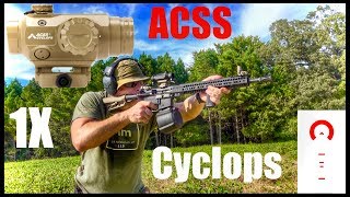 Primary Arms Cyclops 1x Prism Scope With ACSS Reticle Review [upl. by Melita]