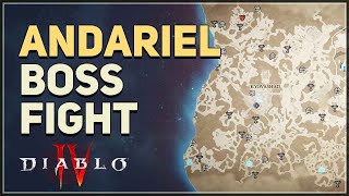 Andariel Boss Fight Diablo 4 [upl. by Maribeth527]