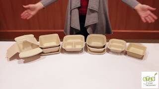 DEMO Compostable Fiber ToGo Boxes [upl. by Picker]