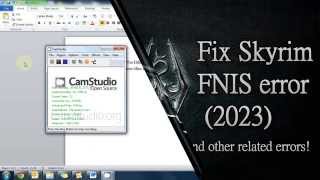 How to installfix FNIS mod for Skyrim PC [upl. by Aynotan314]