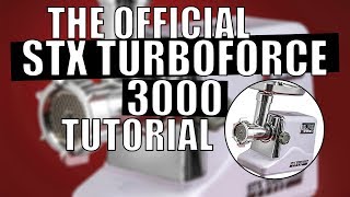 STX International Turboforce 3000 Electric Meat Grinder Assembly Usage and Care [upl. by Mallorie710]