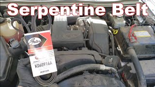 How to Replace A Serpentine Belt Chevy Colorado and GMC Canyon [upl. by Crary]