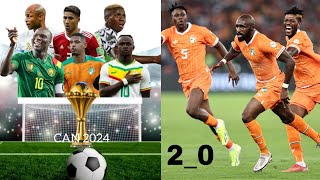 Coupe dAfrique des nations 2024 cote divoire 2024  cote divoire GuinéeBissau Sénégal f [upl. by Rame]