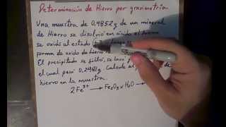 GRAVIMETRIA Ejercicio 3 Precipitacion Fe2O3 [upl. by Namyac]