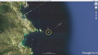 Costa Concordia Sinking location from Google Earth [upl. by Yeslah510]