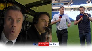 Gary Neville amp Jamie Carraghers BEST moments 👀🍿 [upl. by Nurav]