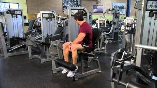 Life Fitness Pro2 Leg Extension Instructions [upl. by Dowell]