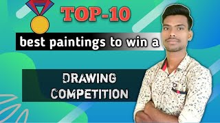 🥇Top10 best painting ideas to win a drawing competition easily🥇drawingcompetition painting [upl. by Teplitz994]