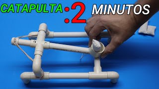 CATAPULTA CASERA EN 2 MINUTOS inventos mecanicustom [upl. by Vipul]