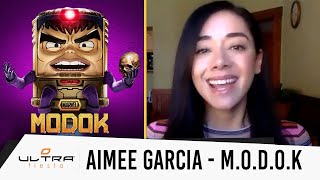 Entrevista con Aimee Garcia quien interpreta a Jodie en Marvels MODOK [upl. by Hterrag673]