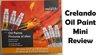 Lidls Crelando Oil Paint Mini Review And Emerald Green Update [upl. by Annel]