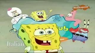 Spongebob Squarepants Theme SongIntro in 10 Languages [upl. by Naimed976]