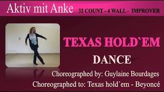 Texas hold´em  Line Dance  Guylaine Bourdages  dance by Anke [upl. by Wilfrid279]