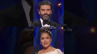 Salma Hayek amp Oscar Isaac Present Best Sound Mixing to 1917  92nd Oscars 2020 [upl. by Valentino]