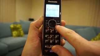 Changing the Panasonic Cordless Phone Ringer setting [upl. by Llenoil241]